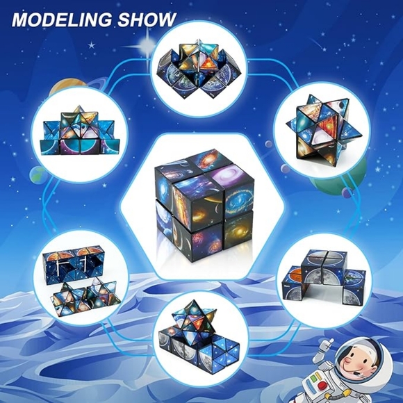 Star Cube Magic Cube Set, 2 in 1 Yoshimoto Cube for Kids and Adults, Toy - Picture 2 of 6